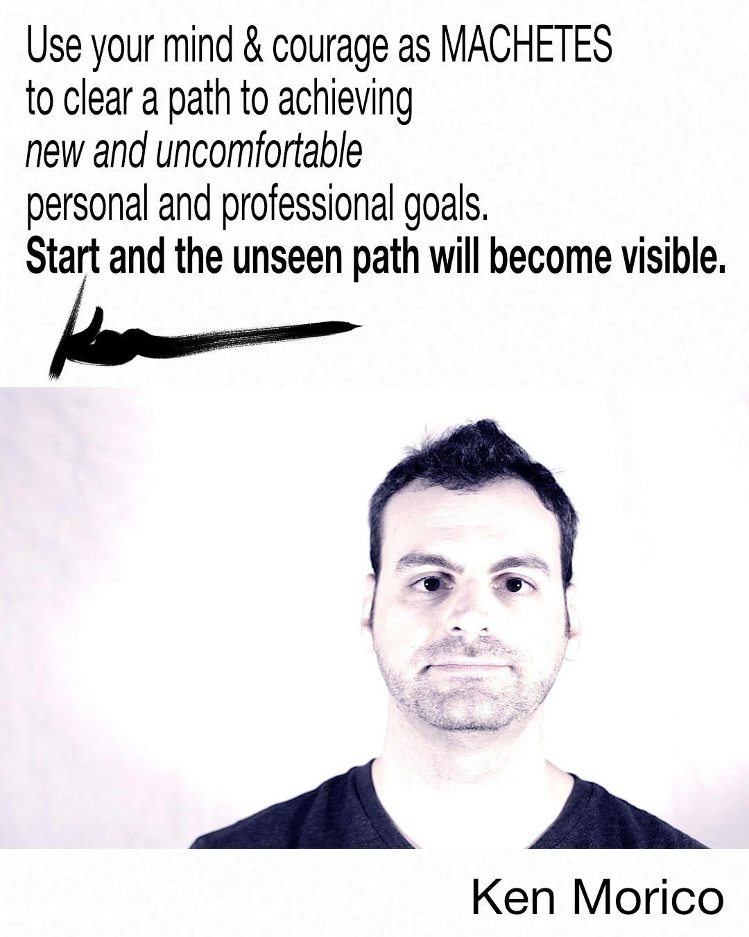 Start and the unseen path will become visible.