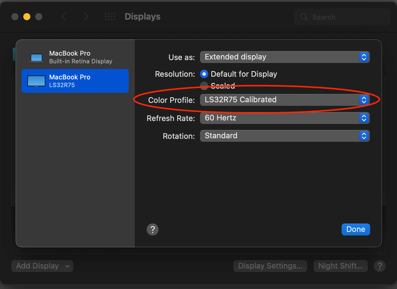 Mac Display Calibration Chooser
